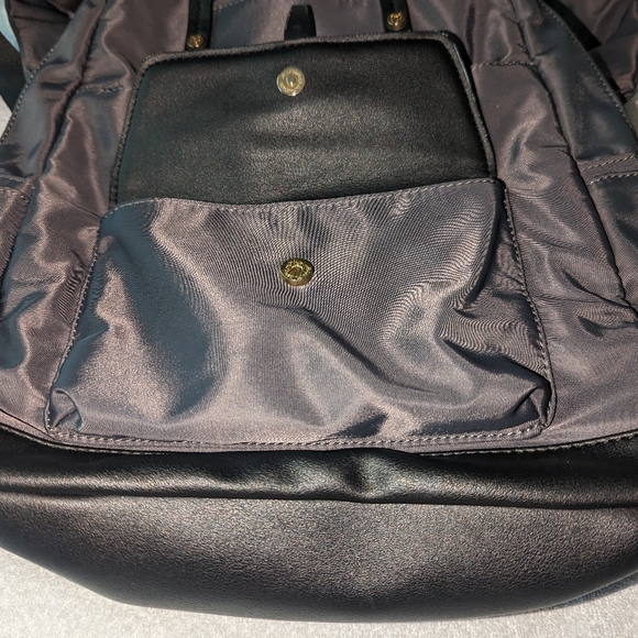 Tutilo charcoal gray with black trim backpack. main image 9